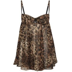 Dolce & Gabbana x Skims Leopard Babydoll Dress XL